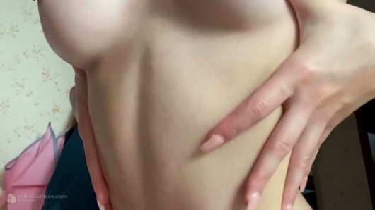Katy Purr — Starry Sheer Top Solo Tease