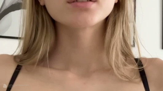 Katy Purr — Intimate Bedroom Selfie in a Black Bra