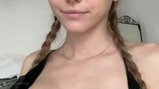 Playful Braids And Black Lace
