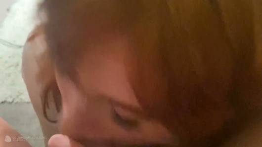 Playful Close Up With Auburn Hair